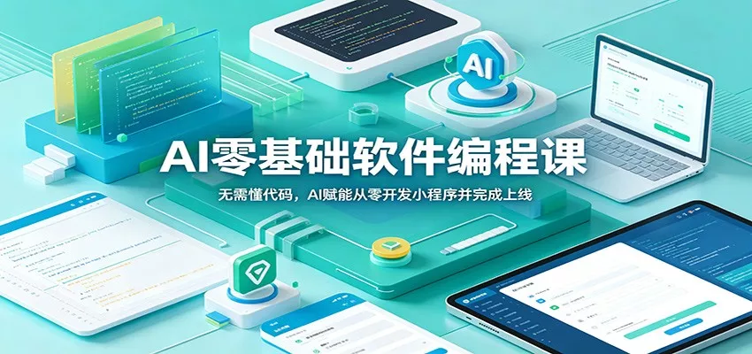 AI零基础软件编程课：无需懂代码，AI赋能从零开发小程序并完成上线 - 来及网络