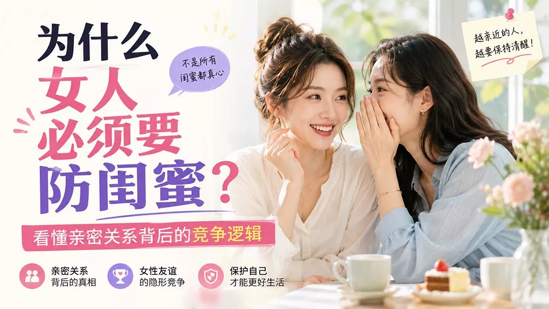 付费文章：为什么女人必须要防闺蜜？看懂亲密关系背后的竞争逻辑 - 来及网络